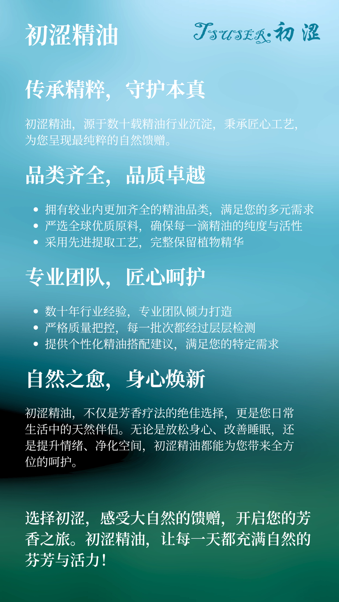 初涩品牌理念海报